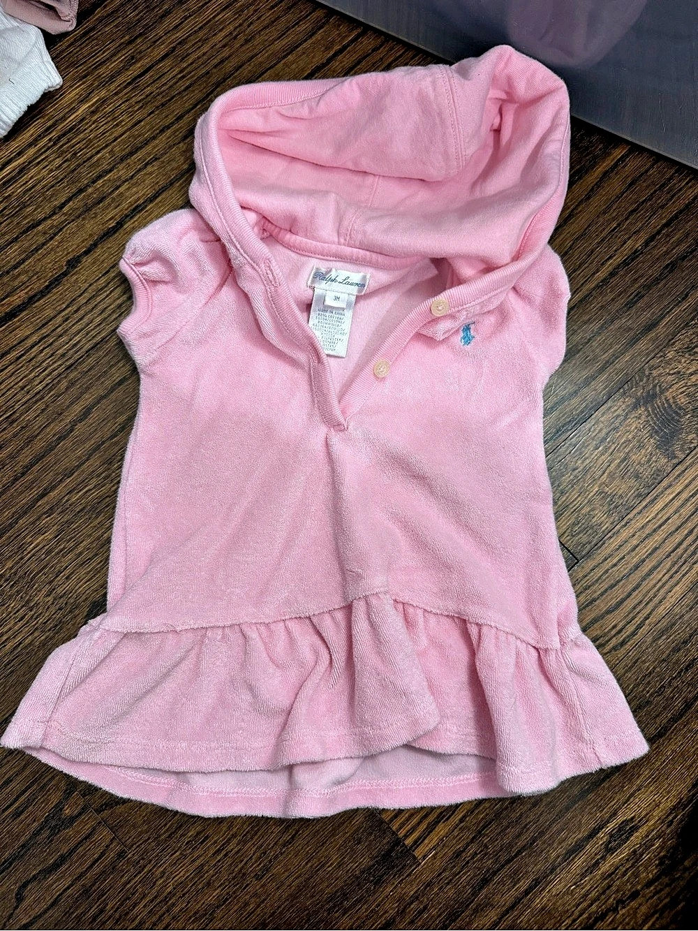 Ralph Lauren infant Pink Hooded Top